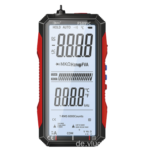 Smart Multimeter Vollbildmultimeter Digitales Multimeter